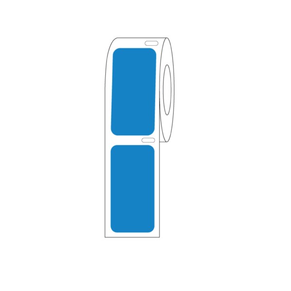 Direct Thermal Cryo Label 38x19mm for Lg Vials/Tubes Blue Roll Form